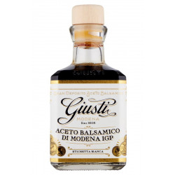 Fronte Aceto Balsamico di Modena I.G.P. - Etichetta bianca 250 ml G. Giusti