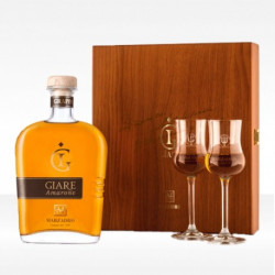 Cofanetto Grappa Amarone Le Giare70 cl + 2 calici - Marzadro