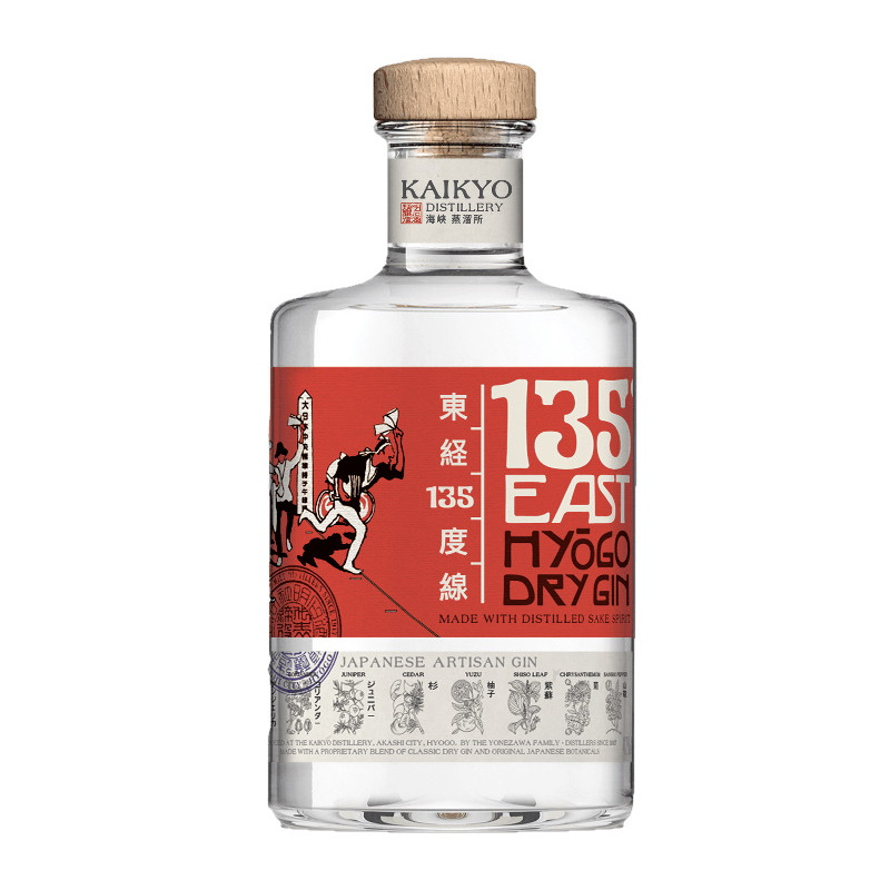 "135° East" Hyogo Dry Gin 70 cl - Kaikyo Distillery