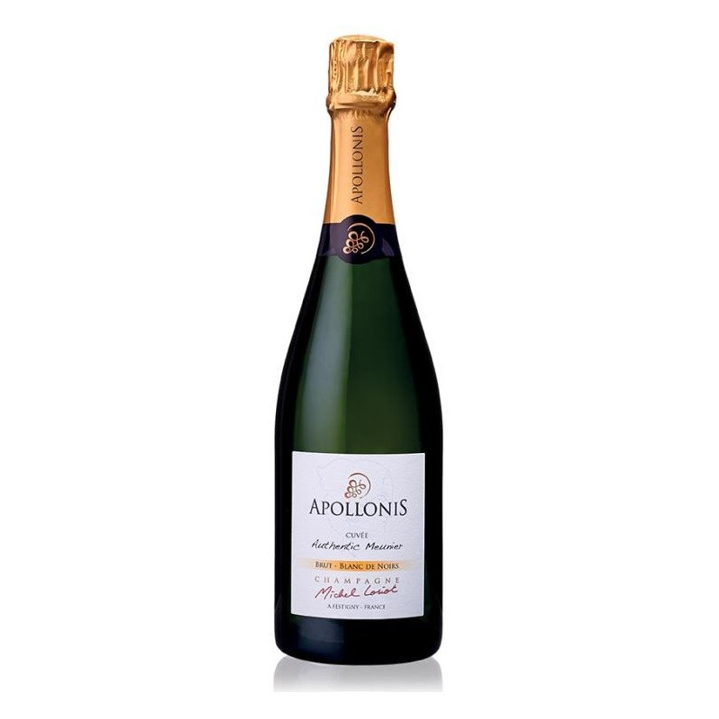 Champagne brut Authentic Meunier Blanc De Noirs 75 cl - Apollonis