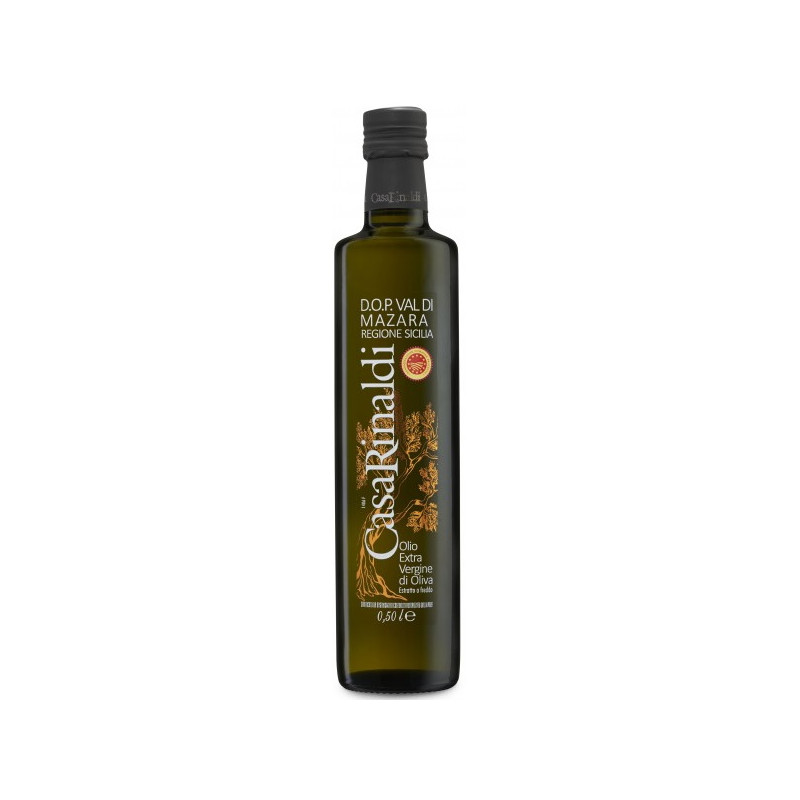 Olio Extravergine d'oliva Sicilia Val di Mazara D.O.P. 50 cl - Casa Rinaldi bottiglia