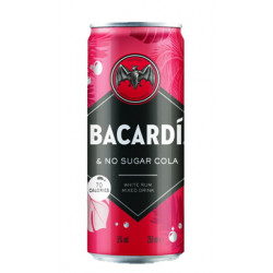 Bacardi & No Sugar Cola 25 cl - Bacardi