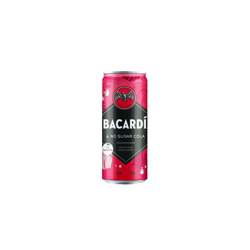 Bacardi & No Sugar Cola 25 cl - Bacardi