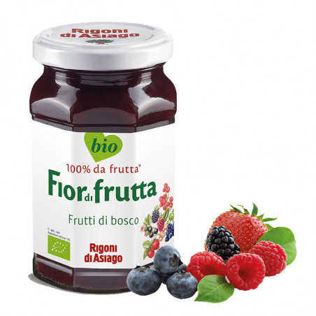 Confettura bio Frutti di bosco Fiordifrutta 250 gr - Rigoni di Asiago