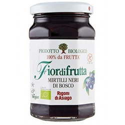 Confettura bio di Mirtilli neri di bosco Fiordifrutta 250 gr - Rigoni di Asiago