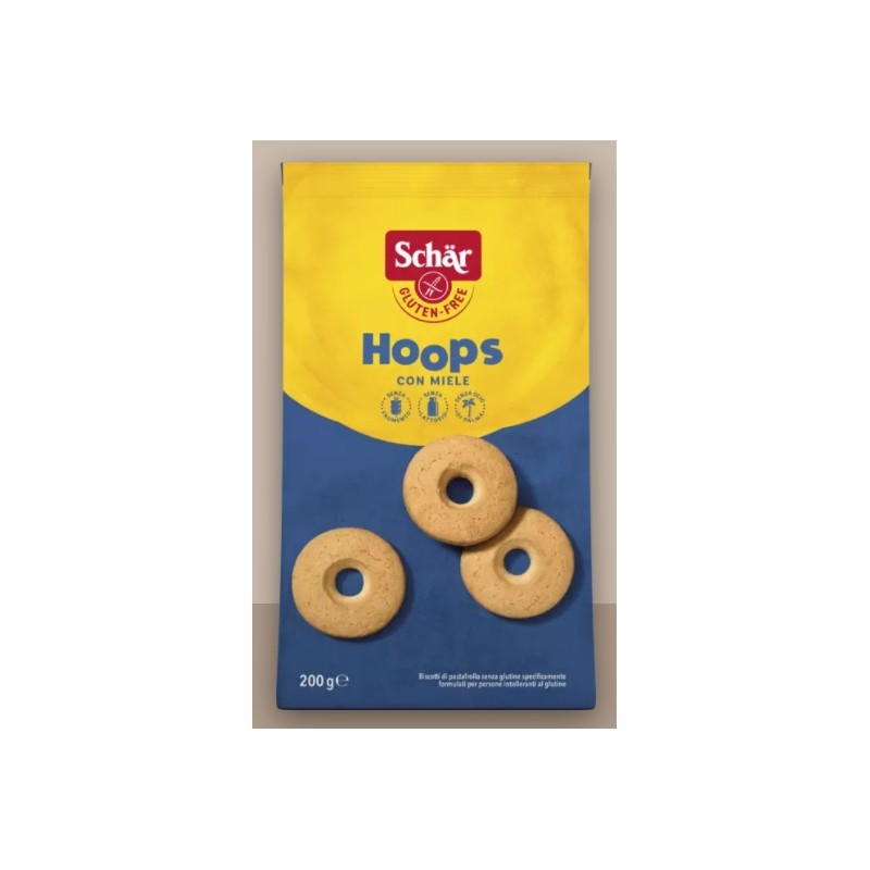 Hoops Biscotti Con Miele Senza Glutine 220 gr - Schär