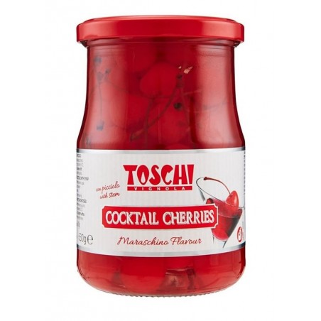 Ciliegie Rosse al Maraschino Candite con Picciolo 630 gr - Toschi