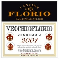 etichetta storica - Vino Marsala Secco 75 cl - Vecchio Florio