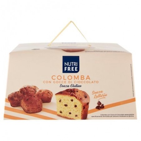 Colomba classica Senza Lattosio/glutine con gocce di cioccolato 550 gr - Nutri Free