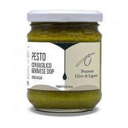 Pesto senza aglio in olio extravergine d'oliva 180 gr - Frantoio Ulivi di LIguria