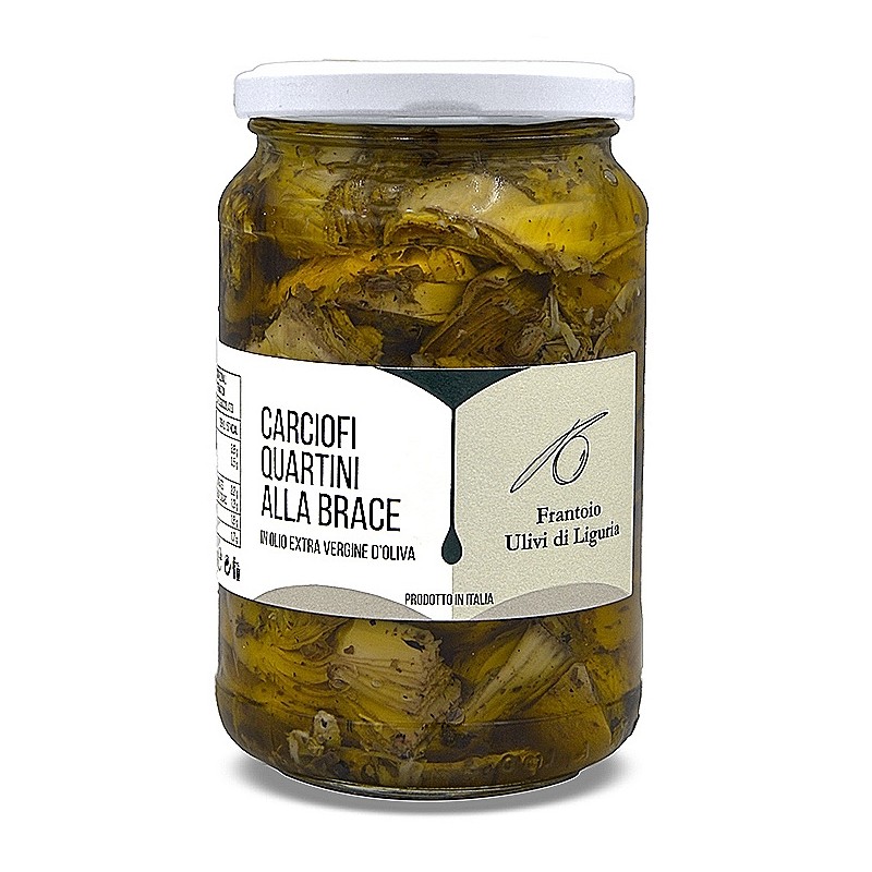 Carciofi alla brace in olio extravergine d'oliva  340 gr - Frantoio Ulivi di Liguria