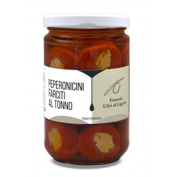 Peperoni farciti in olio extravergine d'oliva 290 gr- Frantoio Ulivi di Liguria