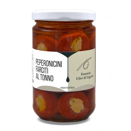 Peperoni farciti in olio extravergine d'oliva 290 gr- Frantoio Ulivi di Liguria