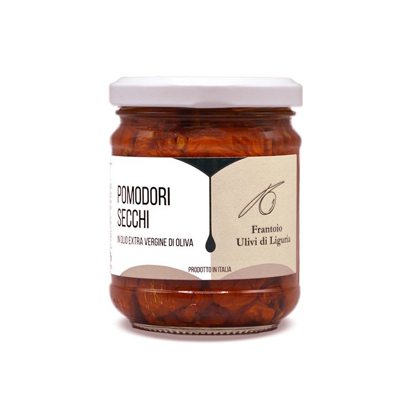 Pomodori secchi in olio extra vergine di oliva 180 gr - Frantoio Ulivi di Liguria