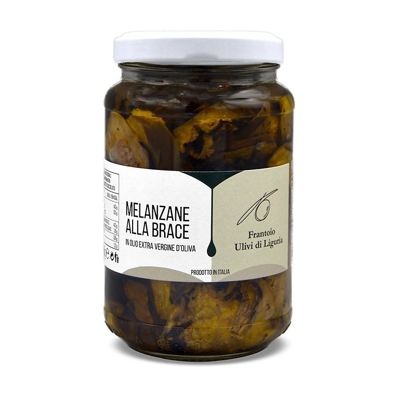 Melanzane alla brace in olio evo 340 gr - Frantoio Ulivi di Liguria