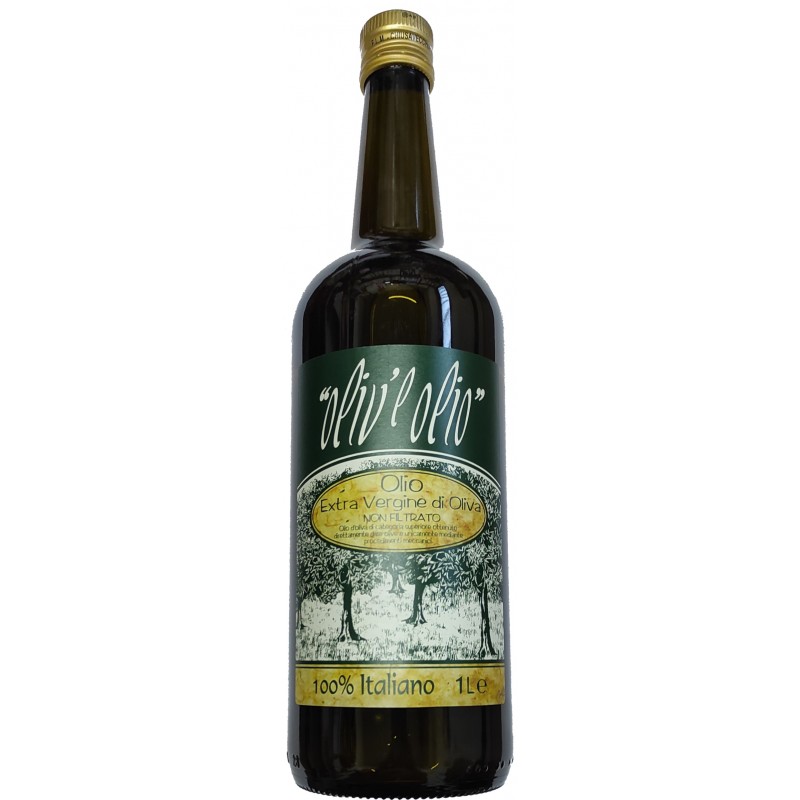 Olio Extra Vergine d'Oliva non filtrato 100% italiano 100 cl - Oliv'e Olio