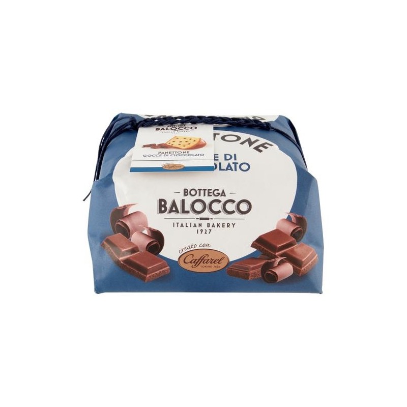 Panettone con gocce di cioccolato Caffarel 750 gr – Bottega Balocco