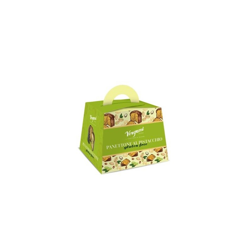 Panettone Al Pistacchio Senza Glutine 600 gr - Vergani