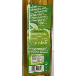 Aceto di mele Trentino - 250 ml Melchiori etichetta retro