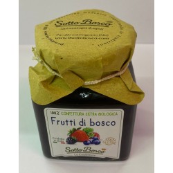 Confettura extra di frutti di bosco Bio 340 gr - Sotto Bosco etichetta