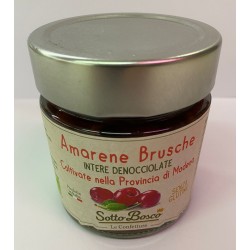 Amarene Brusche Bio 200 gr - Sotto Bosco fronte