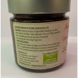 Amarene Brusche Bio 200 gr - Sotto Bosco etichetta