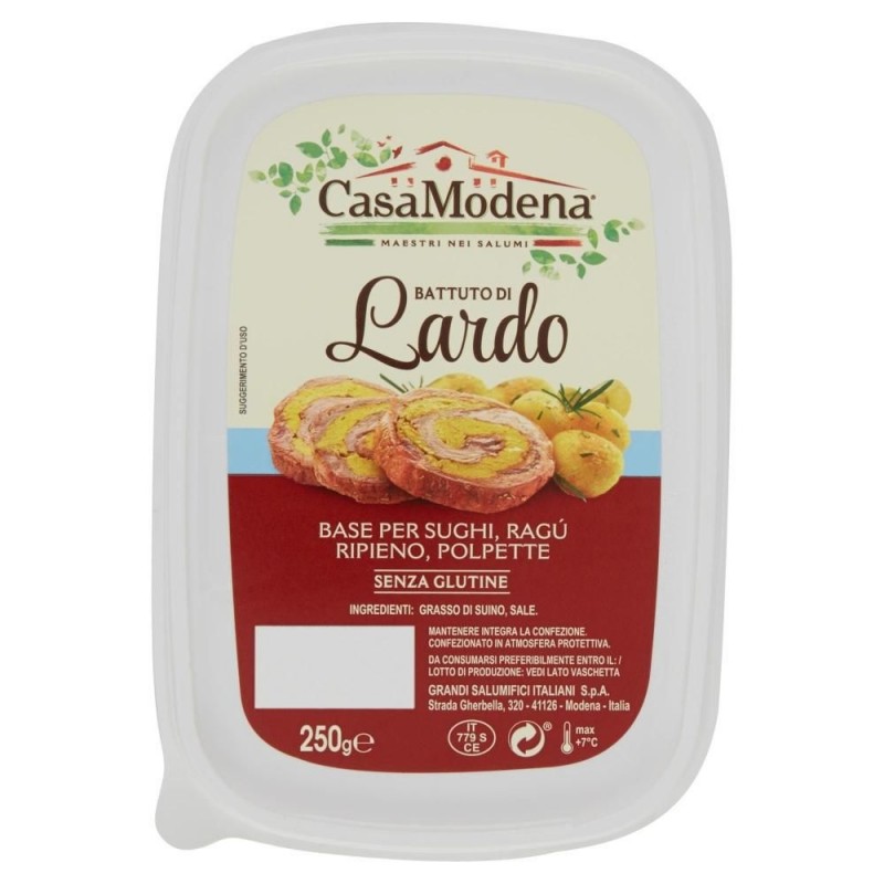 Battuto di lardo 250 gr - Casa Modena