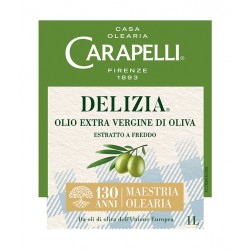 Olio Extra Vergine di Oliva "Delizia" 75 cl - Carapelli etichetta fronte
