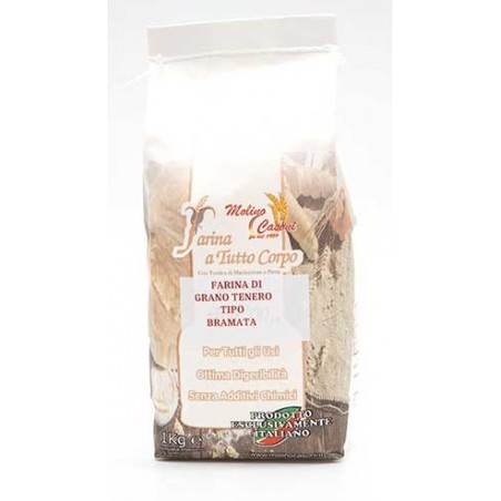 Farina di grano Tenero Tipo Bramato 1 kg - Molino Casoni