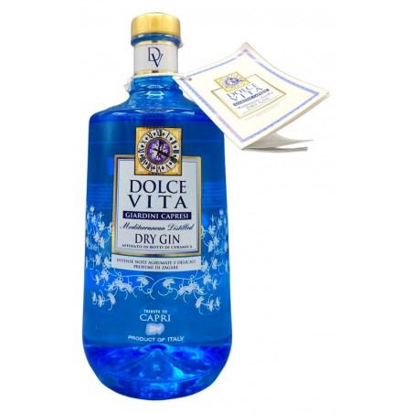 Dry gin Mediterranean Dolce Vita 70 cl - Distilleria Bagnoli