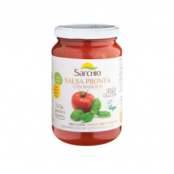 Salsa pronta con basilico bio 340 gr - Sarchio