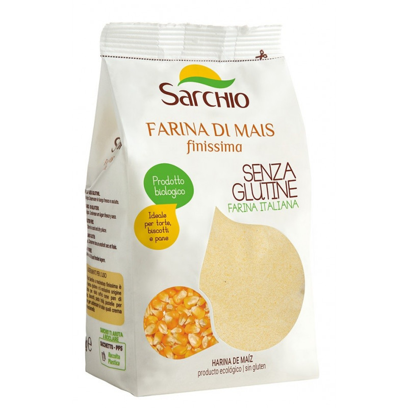 Farina di mais finissima bio 500 gr - Sarchio