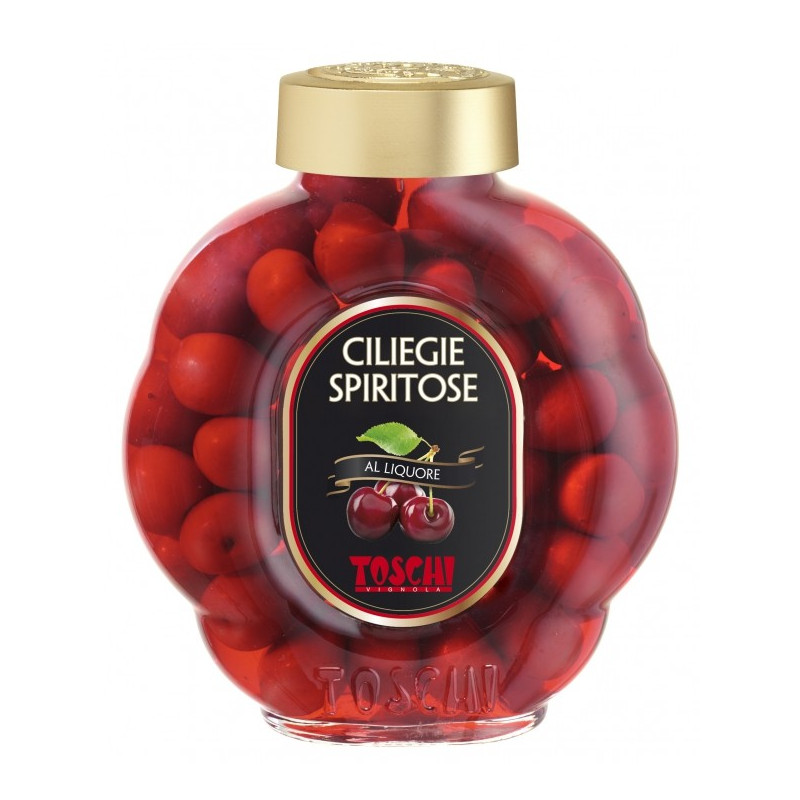 Ciliegie sotto spirito in Vaso Orologio 500 ml - Toschi