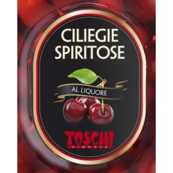 Ciliegie sotto spirito in Vaso Orologio 500 ml - Toschi